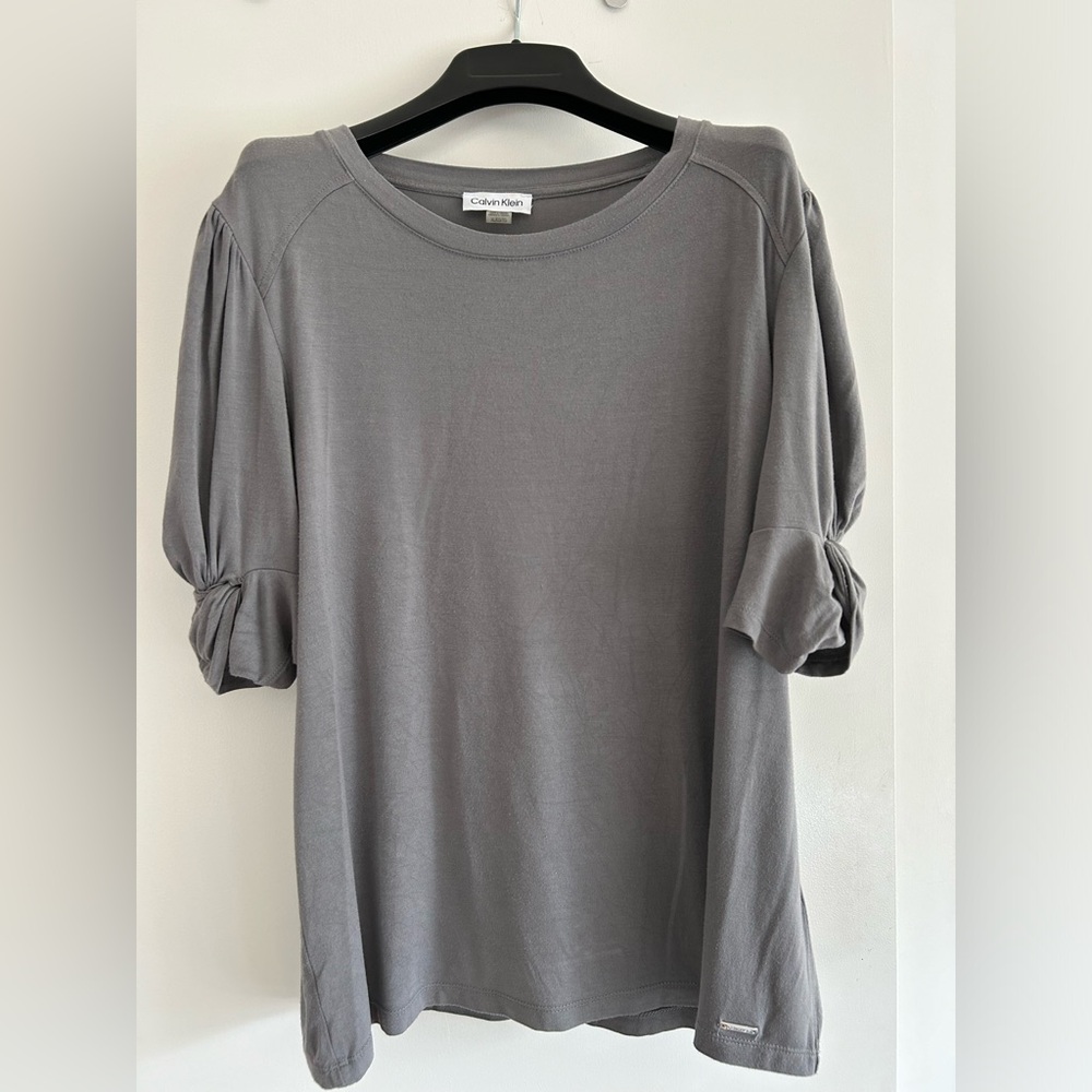 Calvin Klein silky grey tshirt